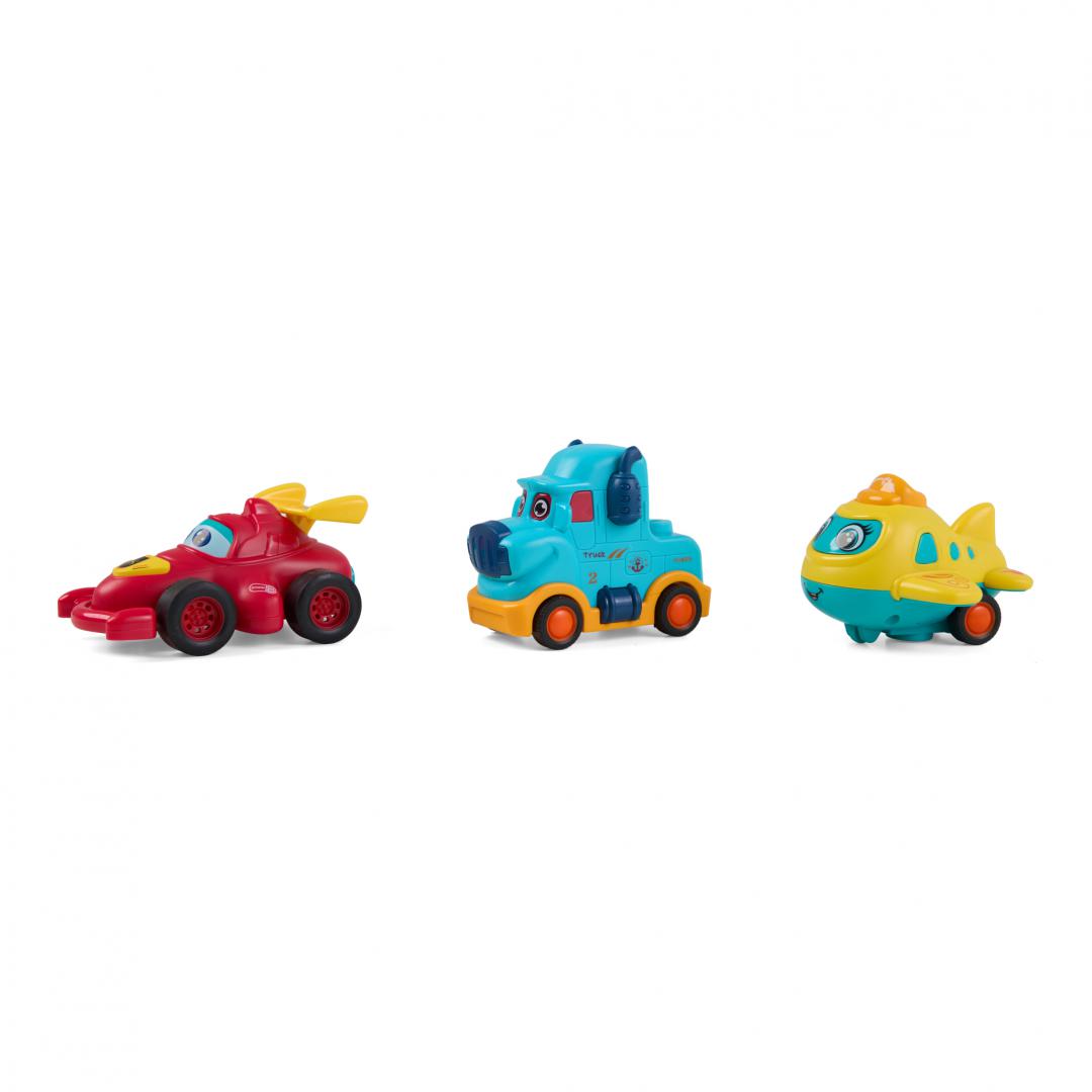 MomKi SET 3 VEHICULE ACTIONATE PRIN INERTIE, DIVERSE MODELE SI CULORI, MOMKI899-17E - imagine 9