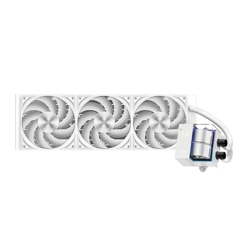 PCCOOLER COOLER DS360, skt. Intel si AMD, racire cu lichid, 3 x 120mm, 500 - 2200 RPM, alb, DS360 WH