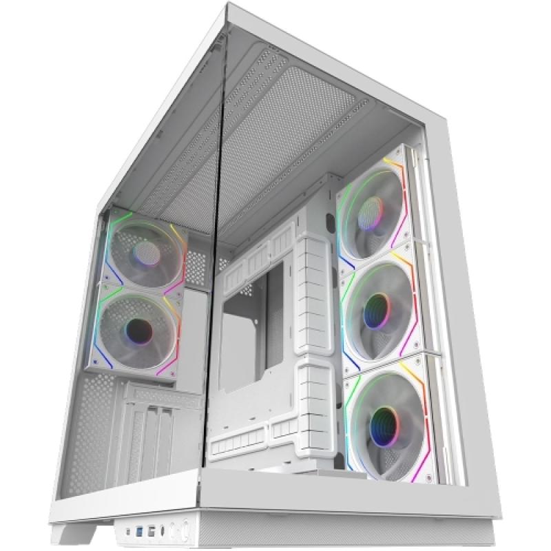 AQIRYS Carcasa Janus, RGB, Mid Tower, White, AQRYS_JANUSWH