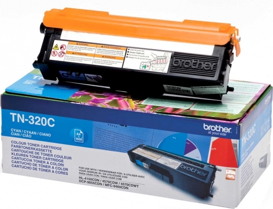 BROTHER Toner Original Cyan pentru HL-4140|4150|4570|DCP-9270|9055|MFC-9970|9460, 1.5K, TN320C