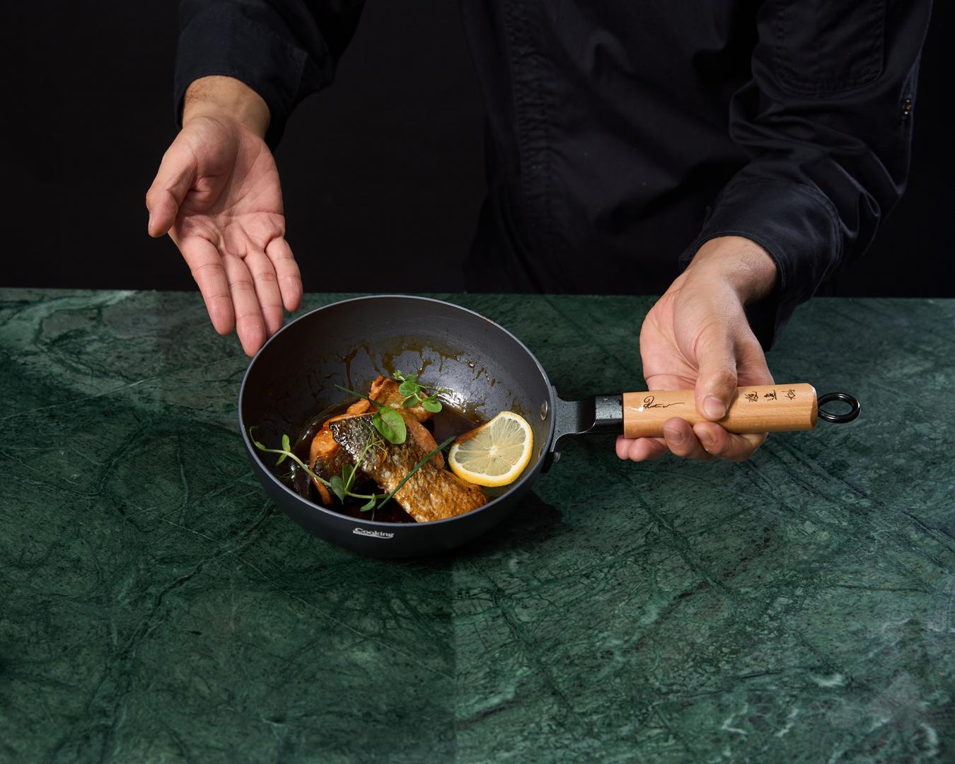 HEINNER TIGAIE WOK+CAPAC 20X7 CM, RIKITO WATANABE, SAMURAI GOURMET, COOKING BY, HR-SNT-WC20 - imagine 9