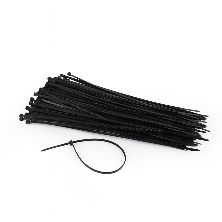 Gembird TILE prindere cablu, 100pcs., 250*3.6 mm, din Nylon, rezistent UV, black, NYTFR-250x3.6