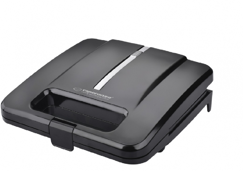 Esperanza Prajitor de paine tip Sandwich maker Parmigiano 1000W Negru, EKT010