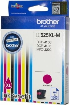 BROTHER Cartus Cerneala Original Magenta pentru DCP-J100|J105|MFC-J200, 1.3K, LC525XLM