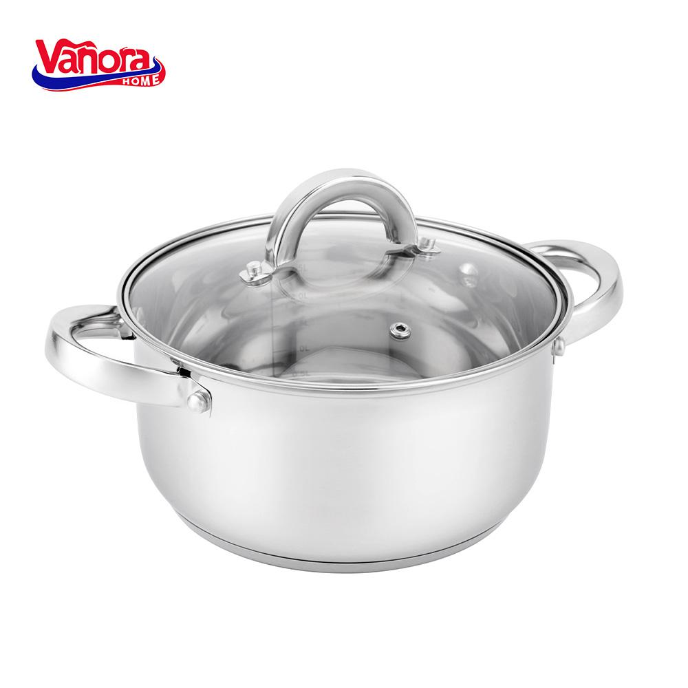 VANORA CRATITA INOX+CAPAC 22x10.5CM,3.9L, IRENE, HOME, VN-HJ-39L