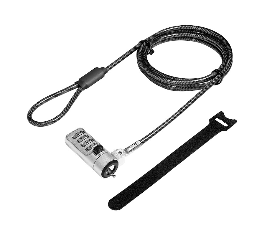 Logilink CABLU securitate pt. notebook, slot Wedge (Noble Lock), cifru cu patru discuri, NBS010