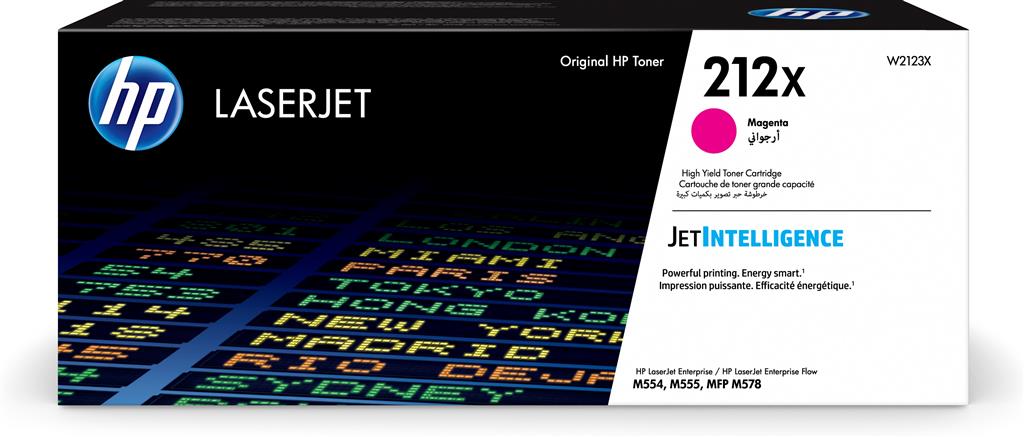 HP Toner Original Magenta, nr.212X pentru Laser Jet M555x|M554dn|M555dn|MFP, W2123X