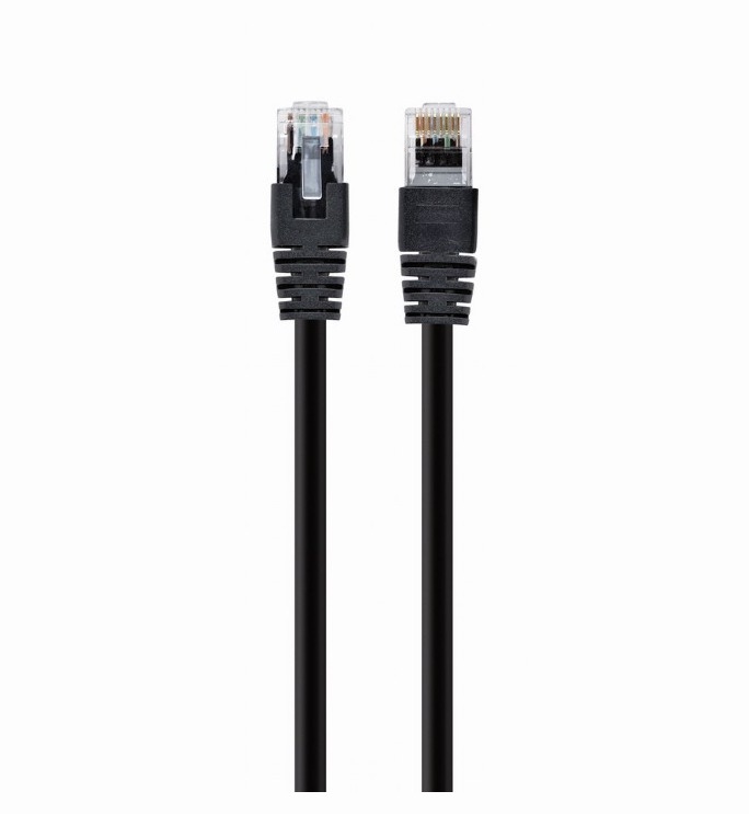 SPACER PATCH CORD UTP Cat5e, cupru-aluminiu, 7.5 m, negru, AWG26, SP-PT-CAT5-7.5M-BK
