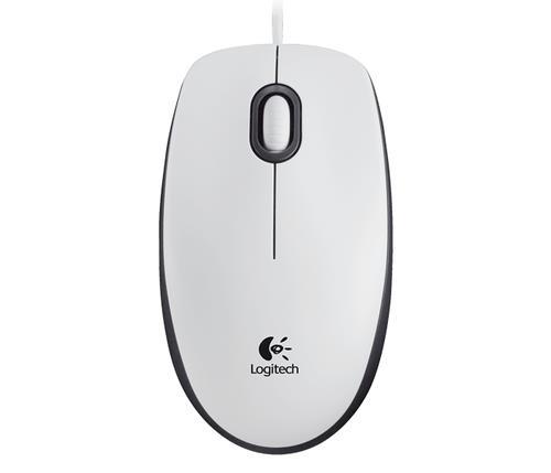 Logitech MOUSE USB OPTICAL M100/WHITE, 910-006764