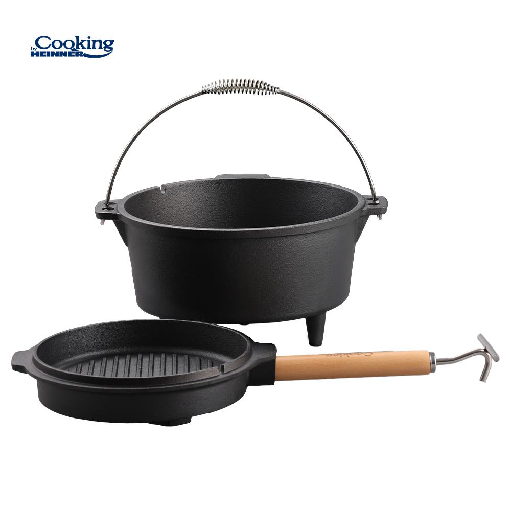 HEINNER CEAUN FONTA PURA + CAPAC DIA 29.5 CM, 6 L, NATURE, COOKING BY, HR-ZVC-TC7 - imagine 2