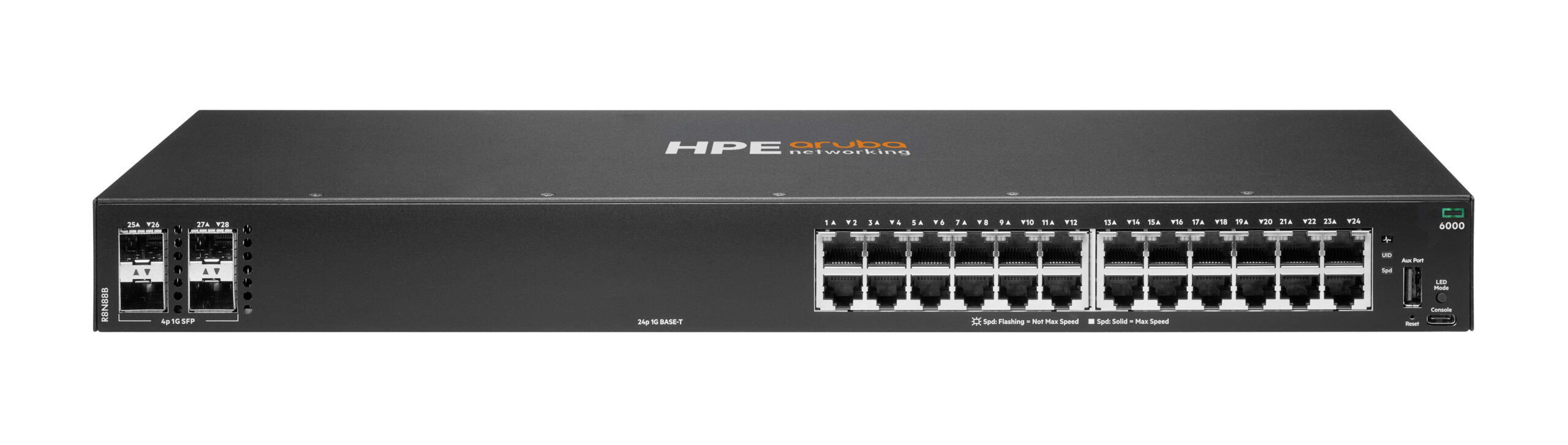 HP NET SWITCH 24PORT 4SFP/CX6000 ARUBA BY HPE, R8N88B