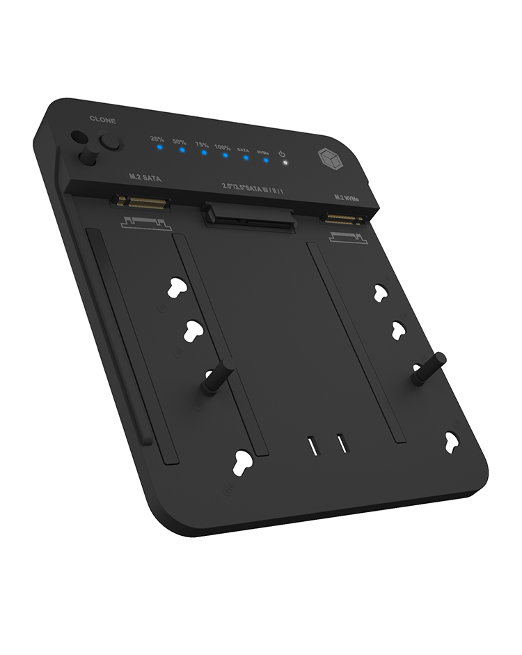 ICY BOX DOCKING STATION pentru clonat de la HDD/SSD 2.5 si 3.5 SATA, la M.2 PCIe, IB-2915MSCL-C31
