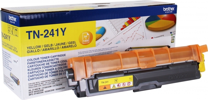 BROTHER Toner Original Yellow pentru HL-3140|3150|3170|DCP-9010|9015|9020|9140|9330|9340, TN241Y