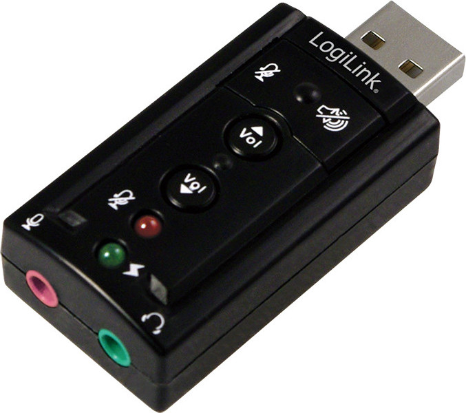 Logilink PLACA de SUNET, extern, 7.1, interfata USB 2.0, conectori 3.5 mm jack, UA0078
