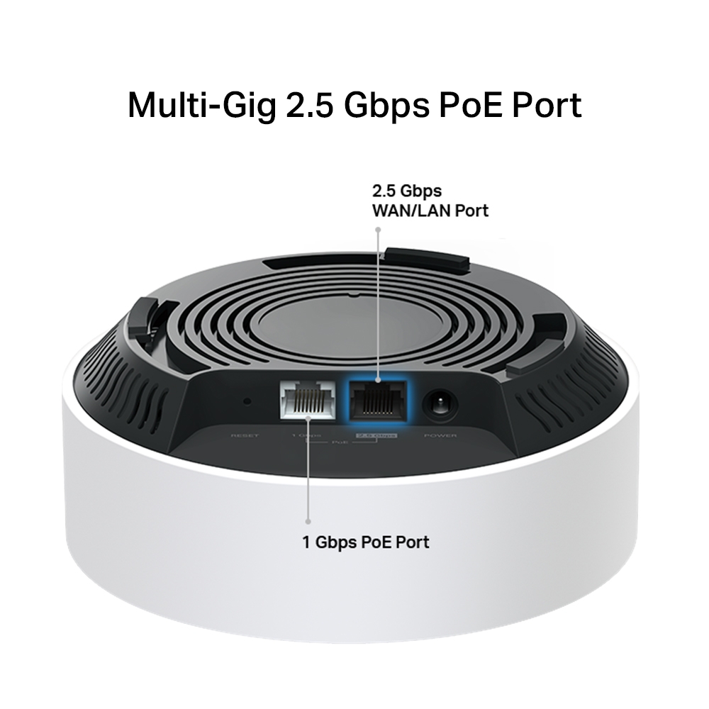 Tp-Link MESH, wireless, router AX3000, pt int, 3000 Mbps, port LAN Gigabit si, Deco X50-PoE(1-pack) - imagine 2