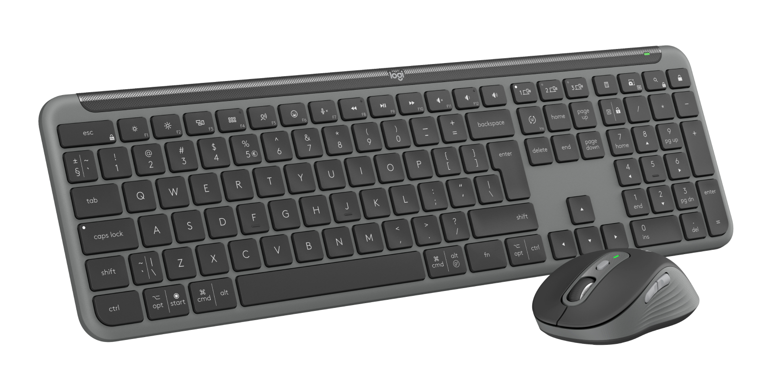 Logitech Signature Slim Combo MK950 for Business - GRAPHITE - US INTL - 2.4GHZ/BT, 920-012508 - imagine 2