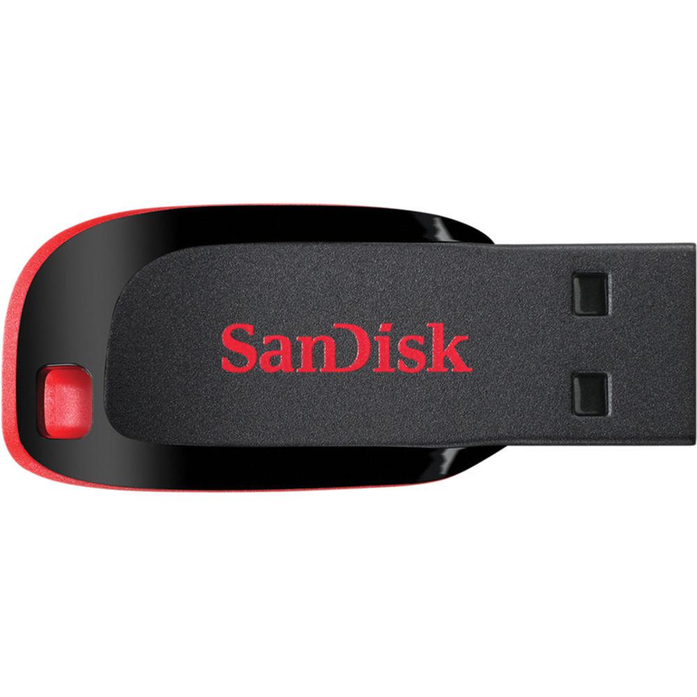 Sandisk MEMORIE USB 2.0 64 GB, clasica, carcasa plastic, negru, SDCZ50-064G-B35