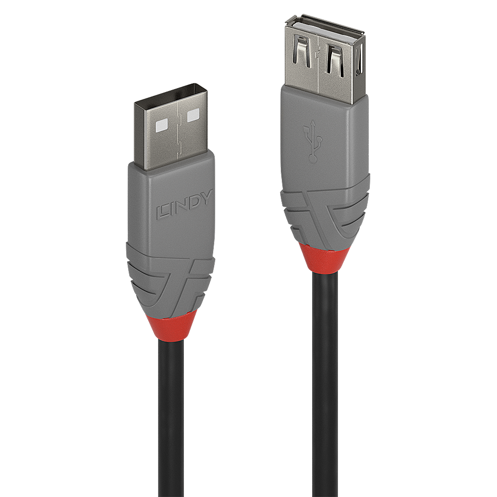 Lindy Cablu USB 2.0 Ext. USB 2m, Anthra, LY-36703