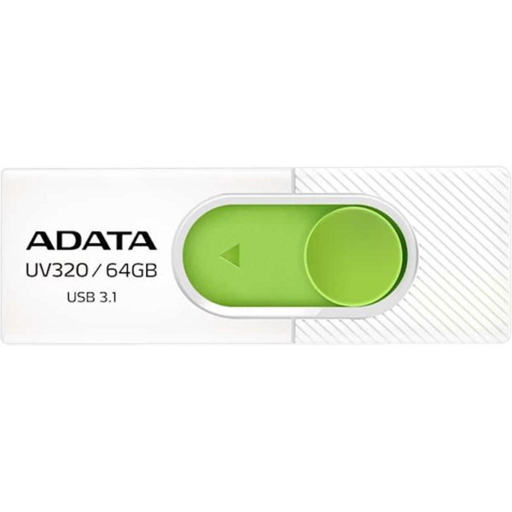 ADATA Memorie USB UV320 64 GB, USB 3.1, Verde, AUV320-64G-RWHGN
