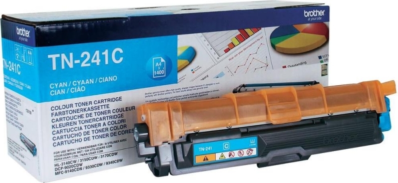 BROTHER Toner Original Cyan pentru HL-3140|3150|3170|DCP-9010|9015|9020|9140|9330|9340, 1.4K, TN241C