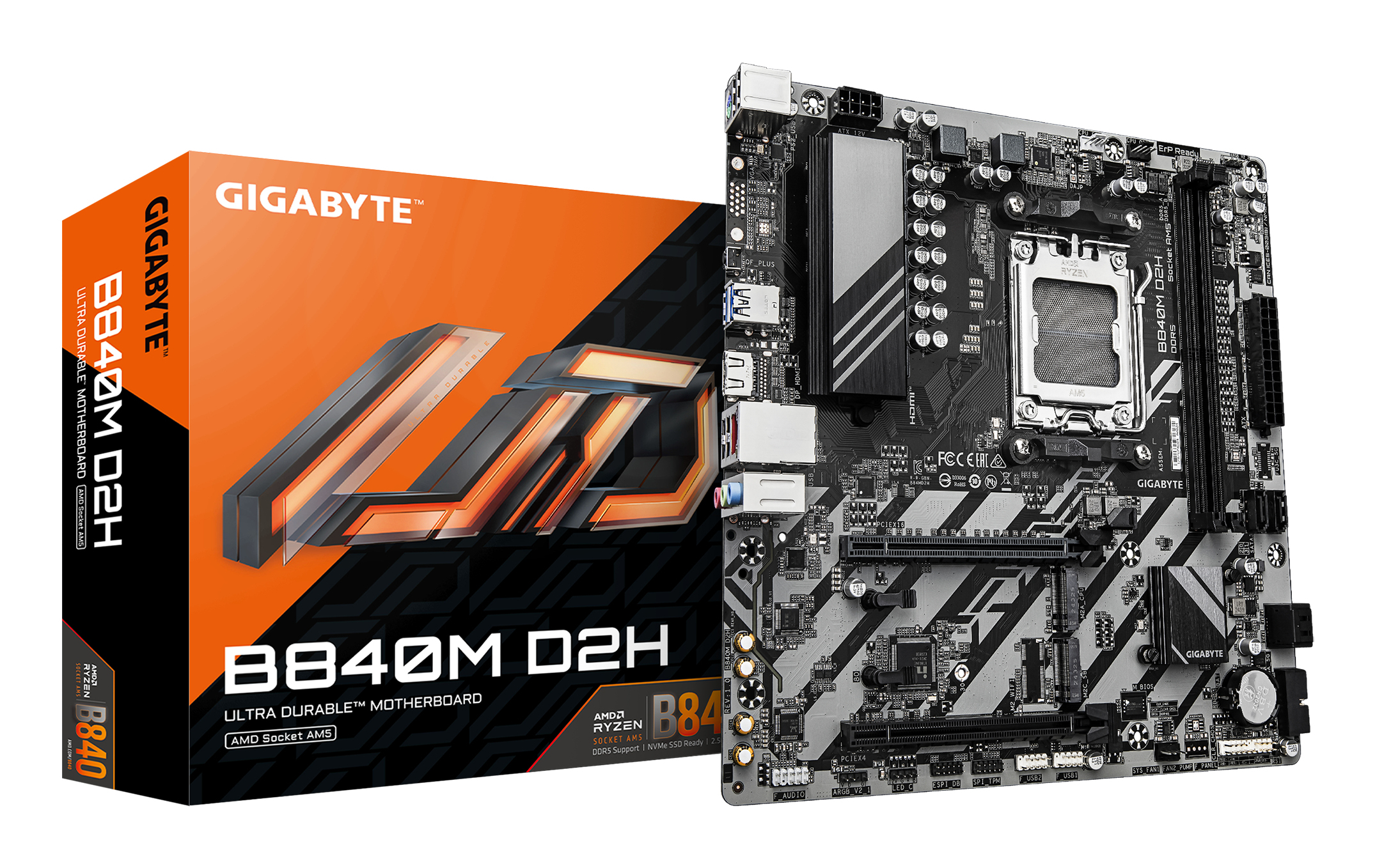 Gigabyte MB AM5, B840M D2H