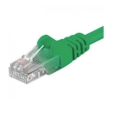 PremiumCord Patch cord UTP RJ45-RJ45 CAT6 1m verde, UTP-6-1-GN