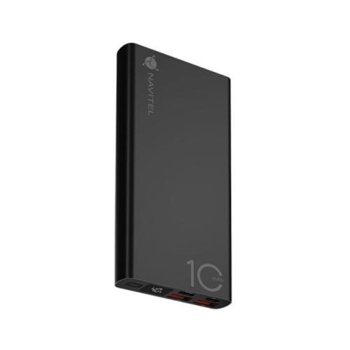 Navitel Portable Power Bank 10000 mAh, PWR10 AL BLACK