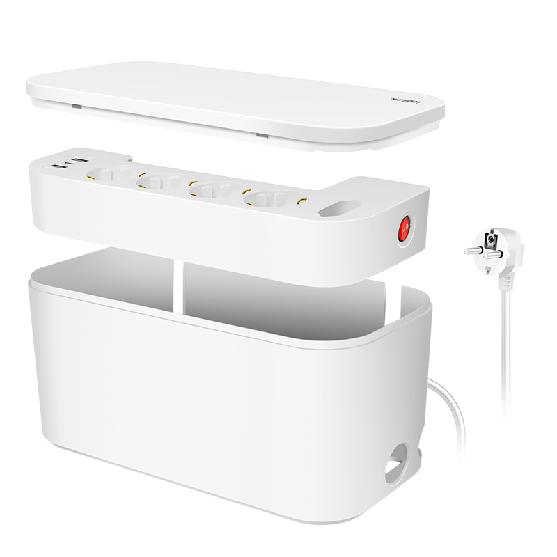 Logilink PRELUNGITOR, Schuko x 5, conectare prin Schuko (T), cutie management cabluri, 16 A, LPS281U