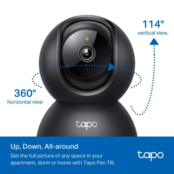Tp-Link CAMERA IP, wireless, cube, pt. interior, dist. IR 9 m, tip lentila fixa 4 mm, 2, Tapo C201 - imagine 2