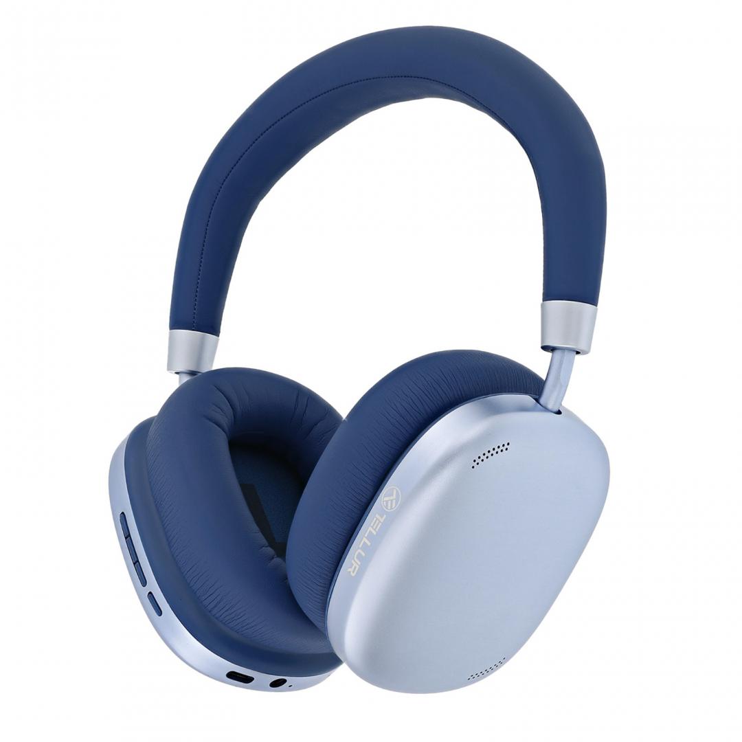 TELLUR Casti Over-ear Shade, Wireless/Wired, noise-canceling, albastru, TLL511551
