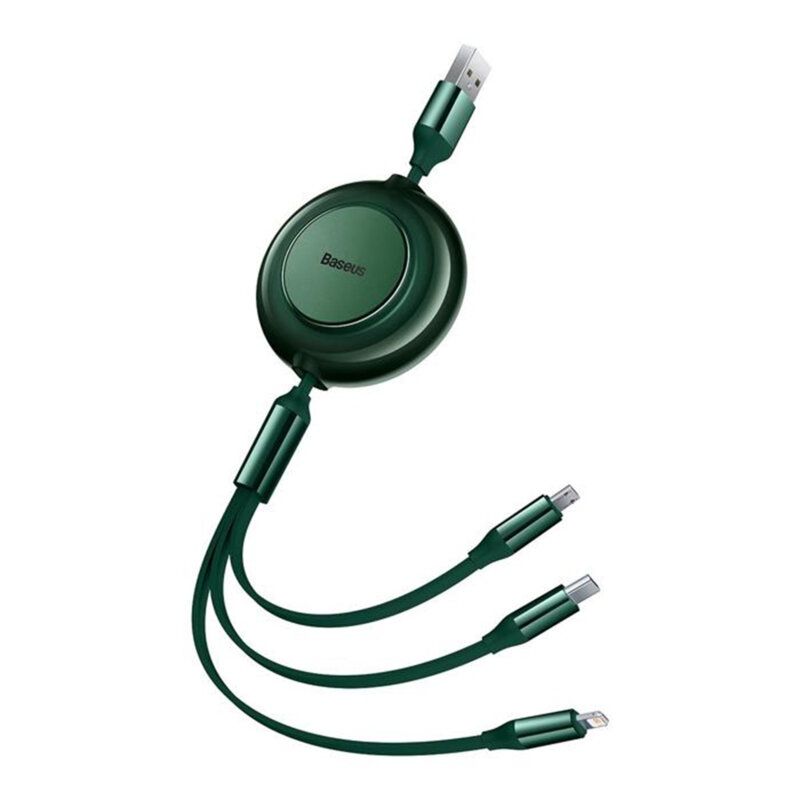 Baseus CABLU alimentare si date Bright Mirror 2 One- for-three Retractable, pt., CAMJ010006