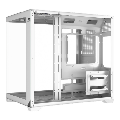 PCCOOLER CARCASA, middle tower, gaming, fara sursa, suporta 10xfan, USB Type-C x 1, USB, C3 T700 WH - imagine 2