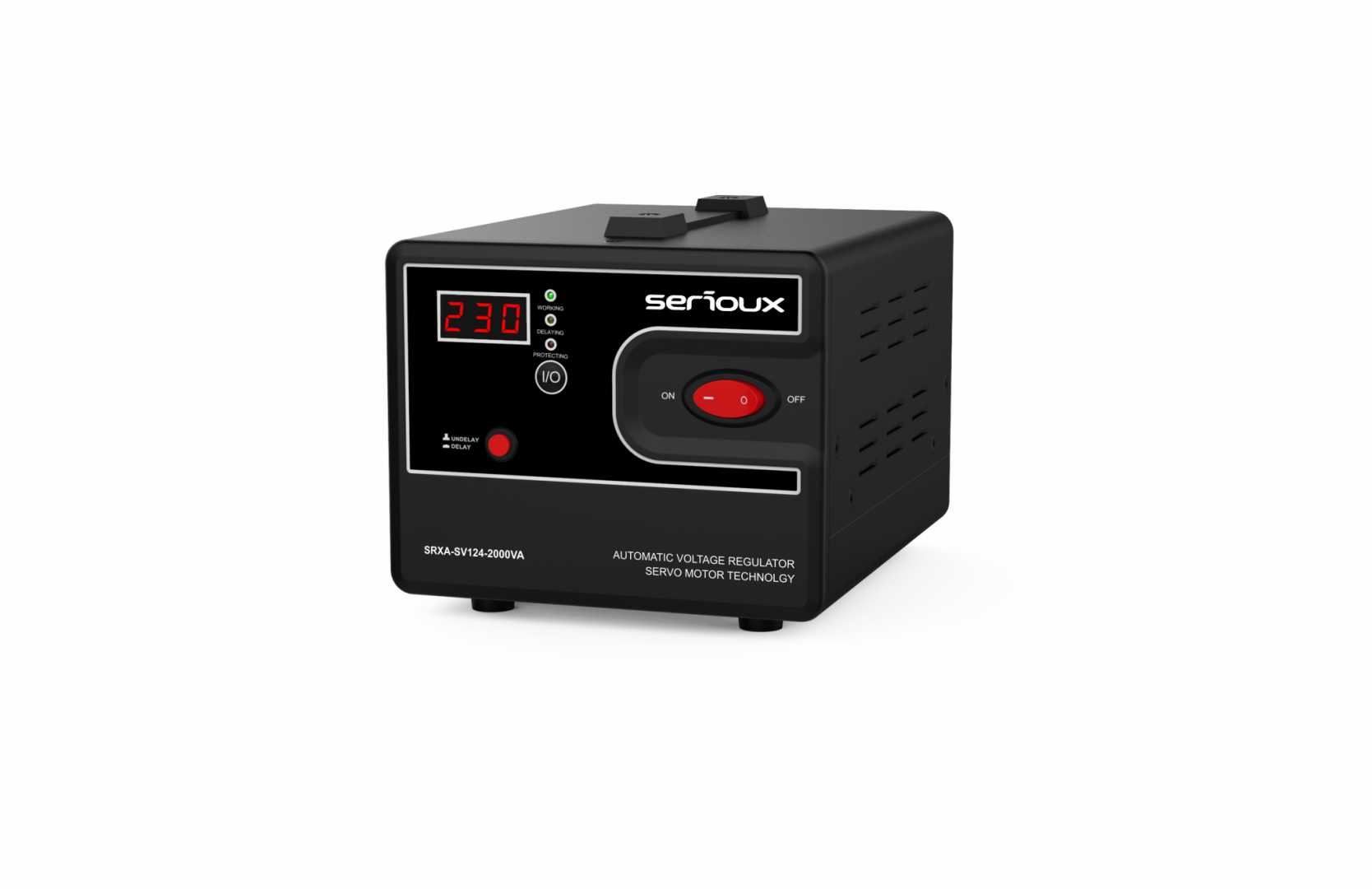SERIOUX Stabilizator de tensiune Servo 124-2000VA, putere 2000VA/1200W, tip servo, SRXA-SV124-2000VA