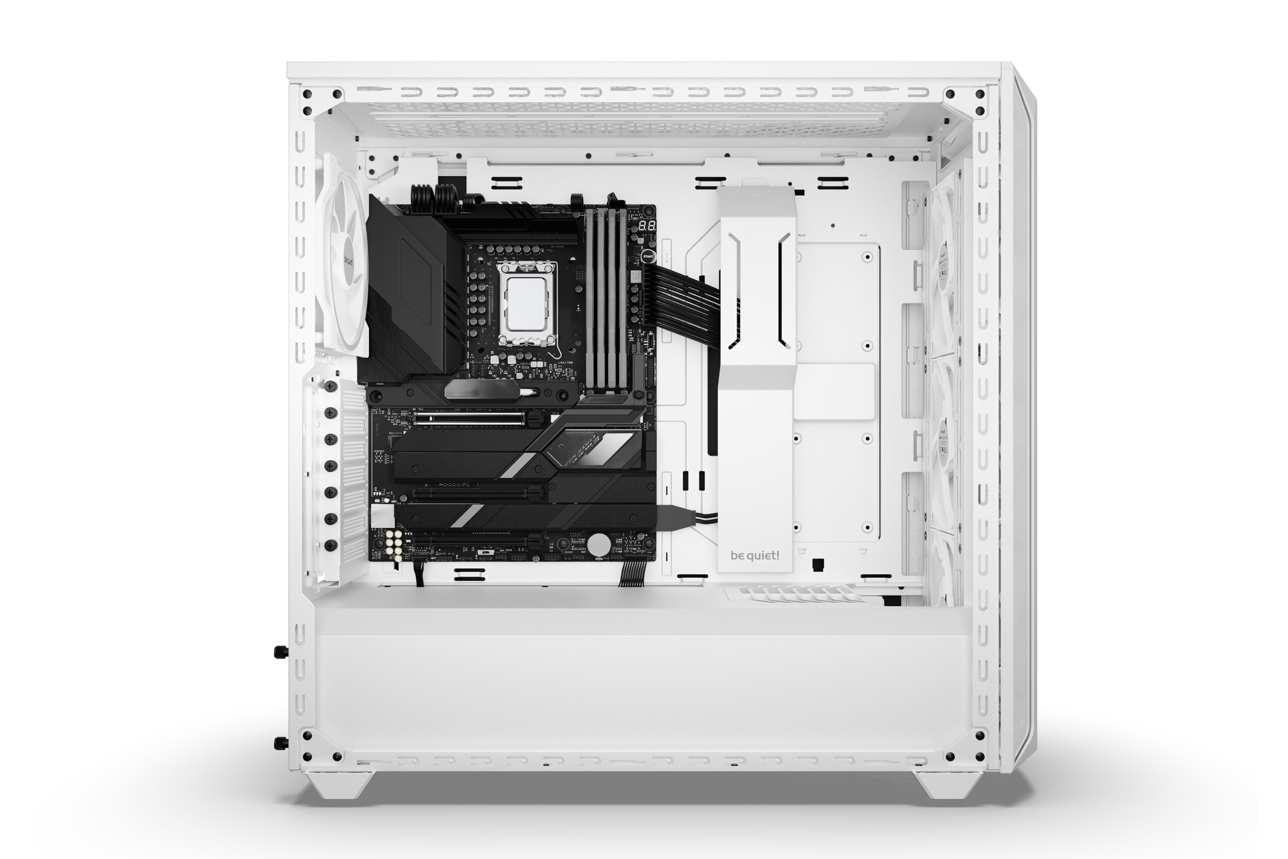 Be Quiet CARCASA Shadow Base 800 FX, middle tower, gaming, fara sursa, PSU shroud, 7 sloturi, BGW64 - imagine 5