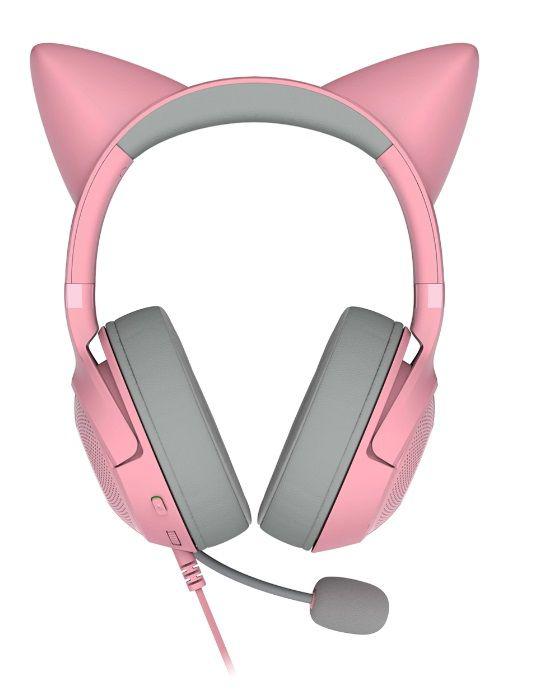 Razer CASTI - gaming Kraken Kitty V2 - Quartz Ed, RZ04-04730200-R3M1 - imagine 2