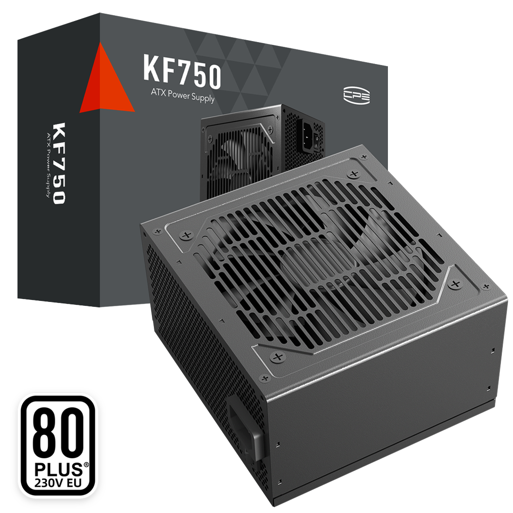 PCCOOLER SURSA, 750W, fan 120mm, certificare 80PLUS White, MB 20+4 pin x 1, CPU 4+4 pin x 2, KF750