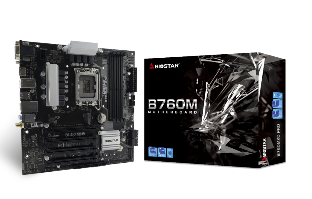 BIOSTAR Placa de baza, skt. LGA 1700, chipset Intel B760, mATX, 4 x DDR5 max. 256 GB, B760MXC PRO - imagine 4