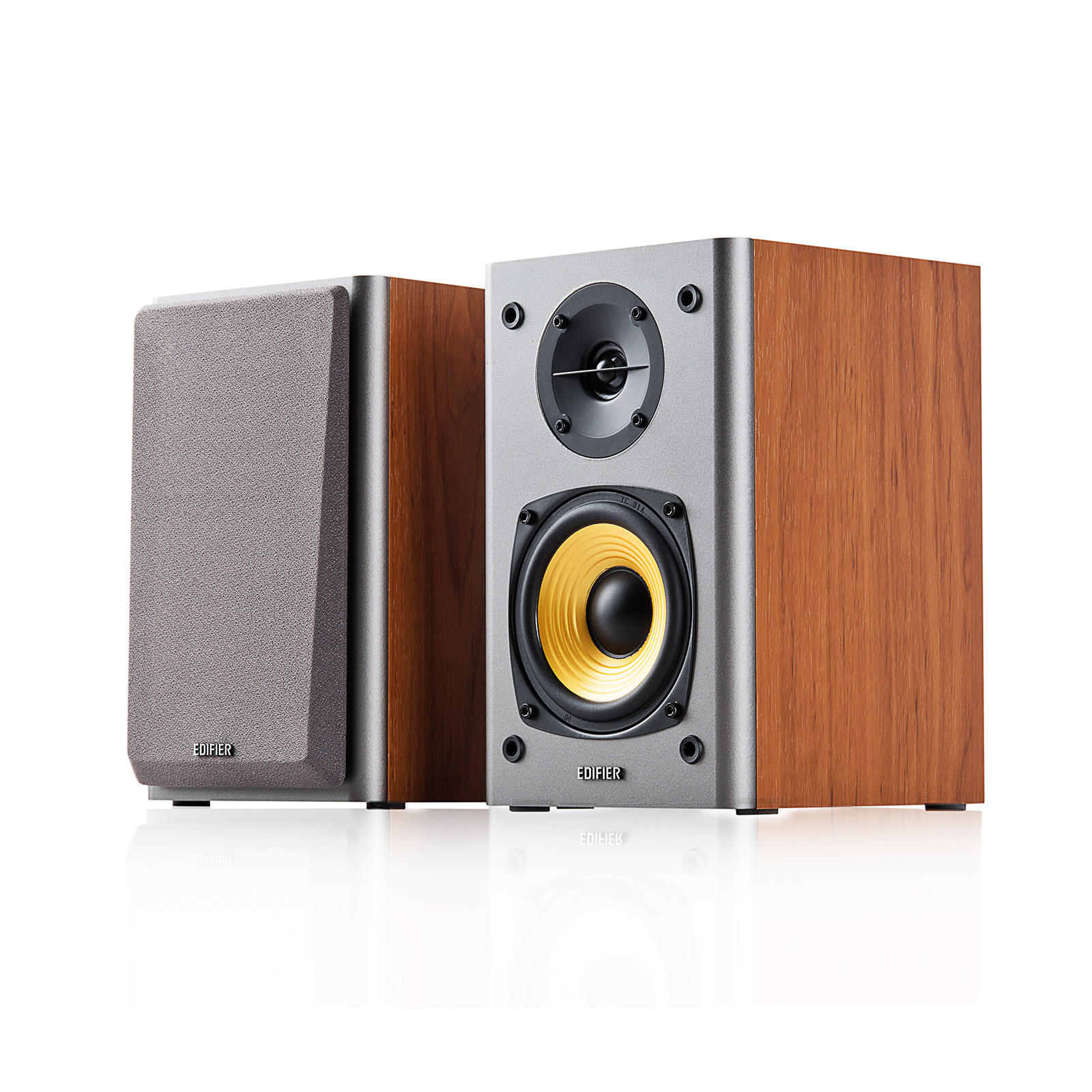 Edifier BOXE 2.0, RMS: 24W (2 x 12W), volum, bass, 220V alimentare, brown, R1000T4-BR