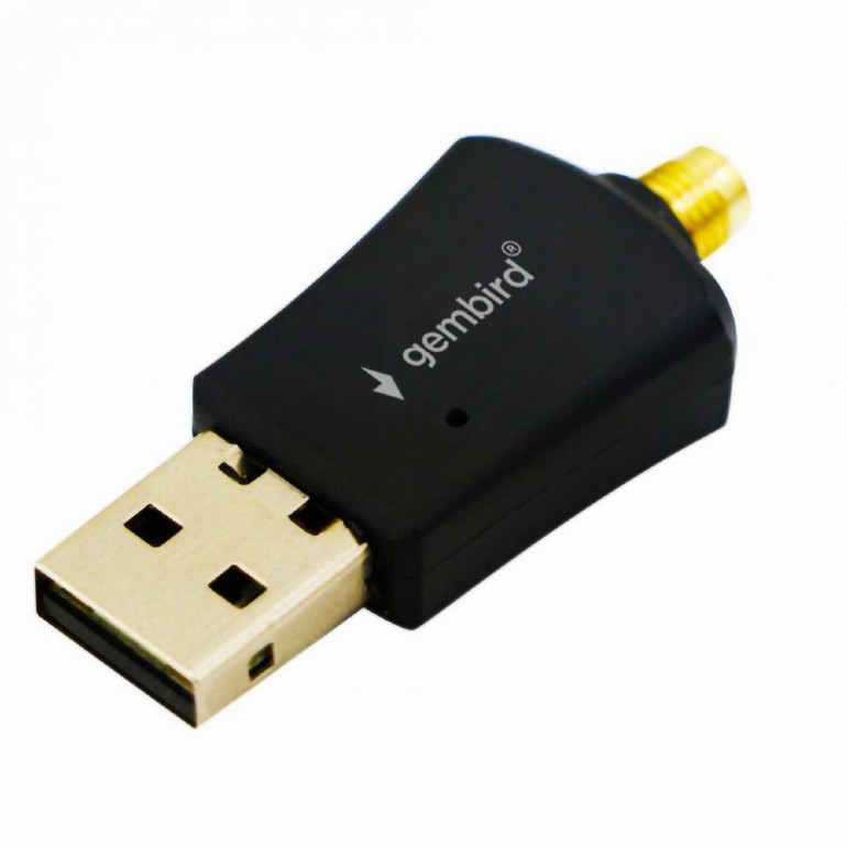 Gembird ADAPTOR RETEA, extern, USB 2.0, suporta pana la 802.11n 300 Mbps, antena, WNP-UA300P-02