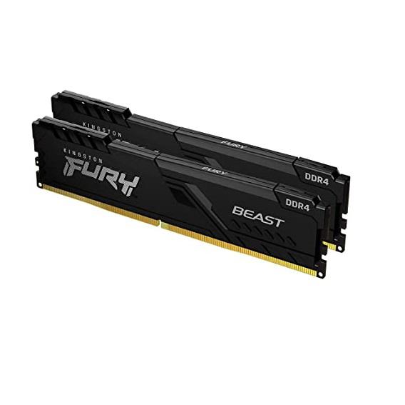 Kingston Memorie DDR FURY Beast DDR4 64 GB, frecventa 3200 MHz, 32 GB x 2 module, KF432C16BBK2/64