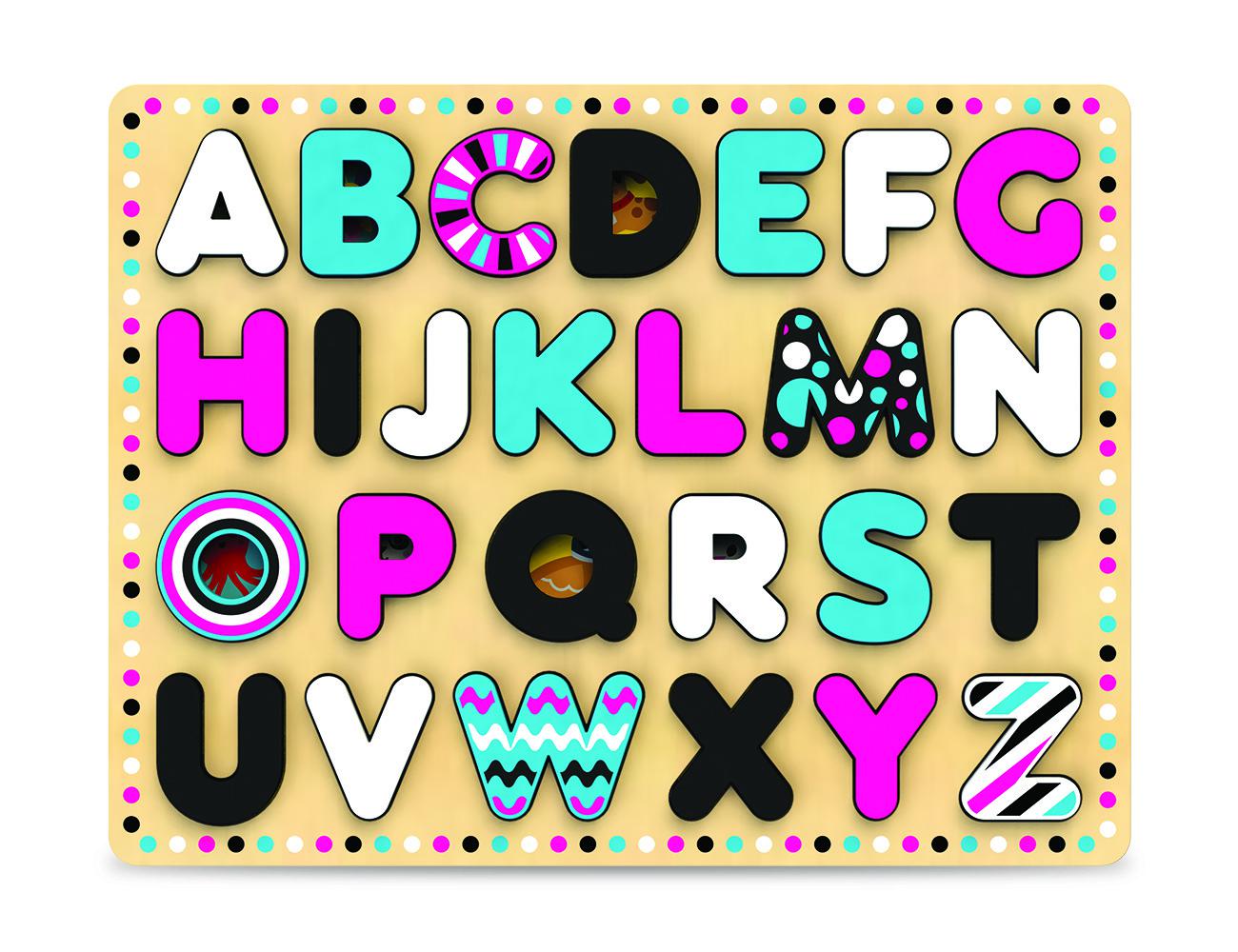 KIDS HITS PLACA DE SORTARE ABC, JUCARIE LEMN, KH20/025