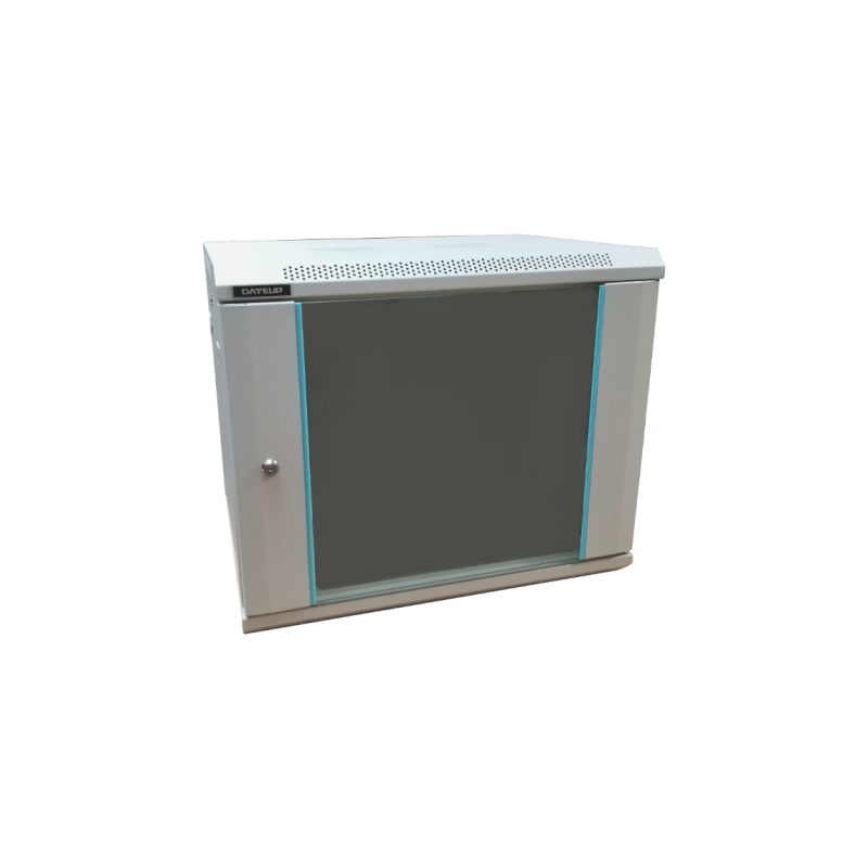 Dateup Rack 9U 600x450, montare pe perete, usa din sticla, panouri laterale detasabile, MP.6409.9000