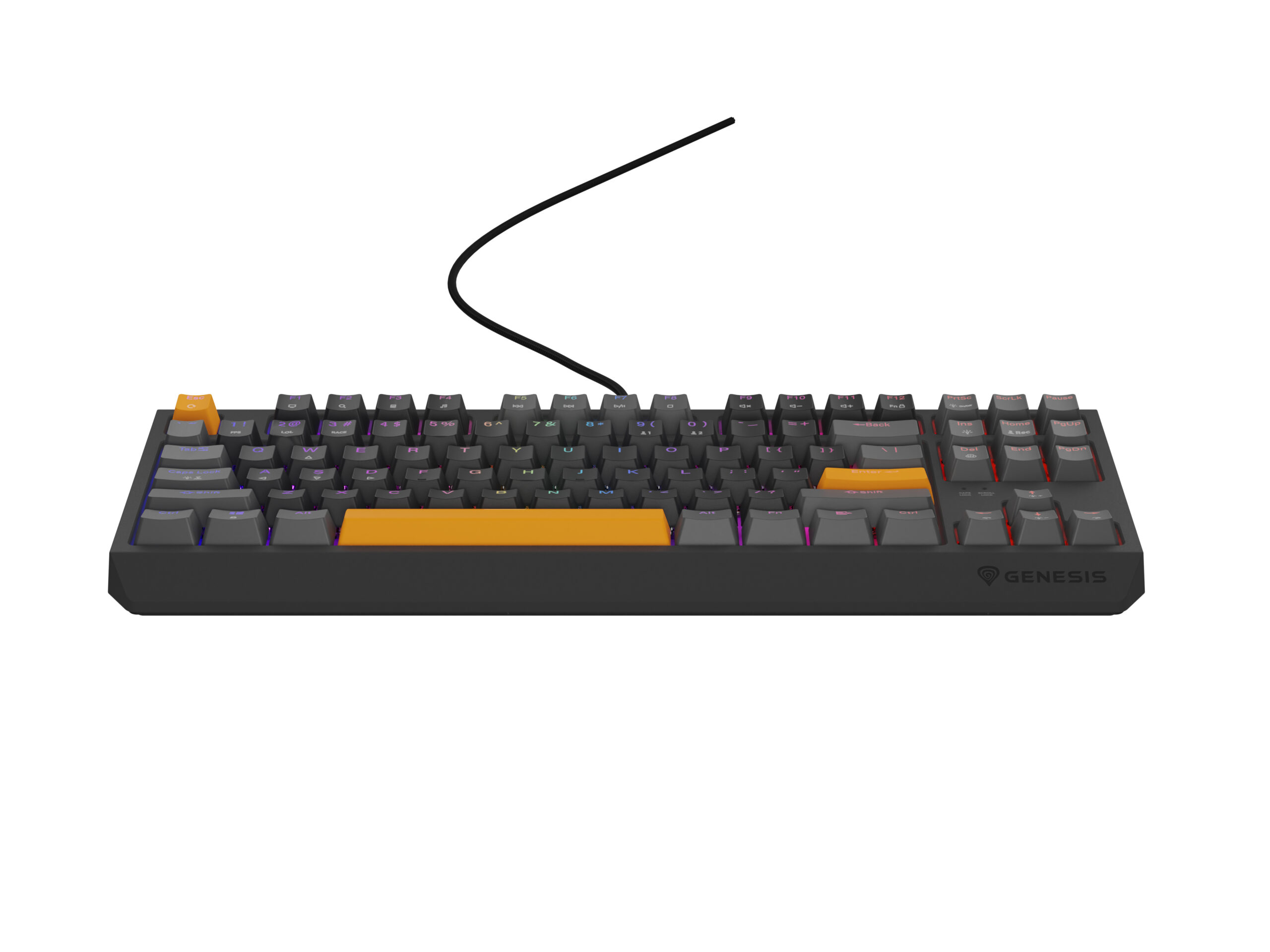Genesis Tastatura Thor 230 TKL Anchor Gray Positive RGB Outemu Red, NKG-2081 - imagine 6