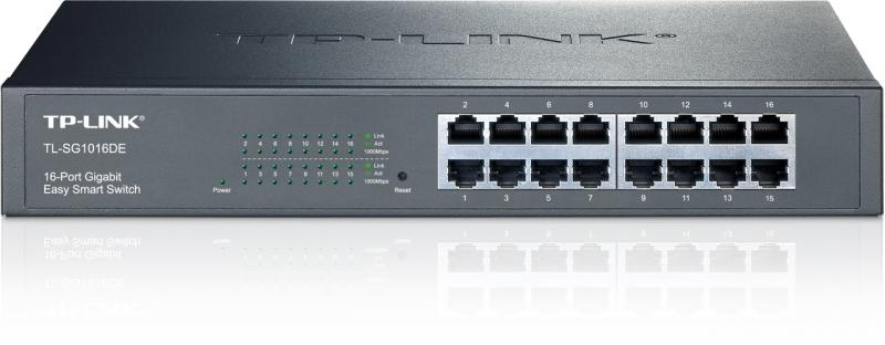 TP-LINK Switch, 16 port, 10/100/1000 Mbps, TL-SG1016DE