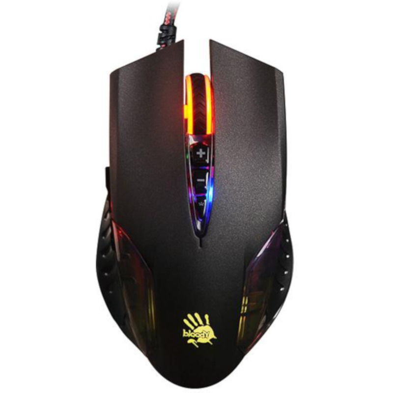 A4Tech MOUSE, gaming, cu fir, USB, optic, 3200 dpi, butoane/scroll 8/1, iluminare, butoane, Q50