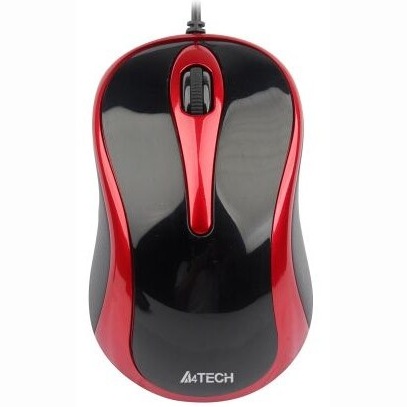 A4Tech MOUSE, N 350, PC sau NB, cu fir, USB, optic, 1000 dpi, butoane/scroll 3/1, negru /, N-350-2