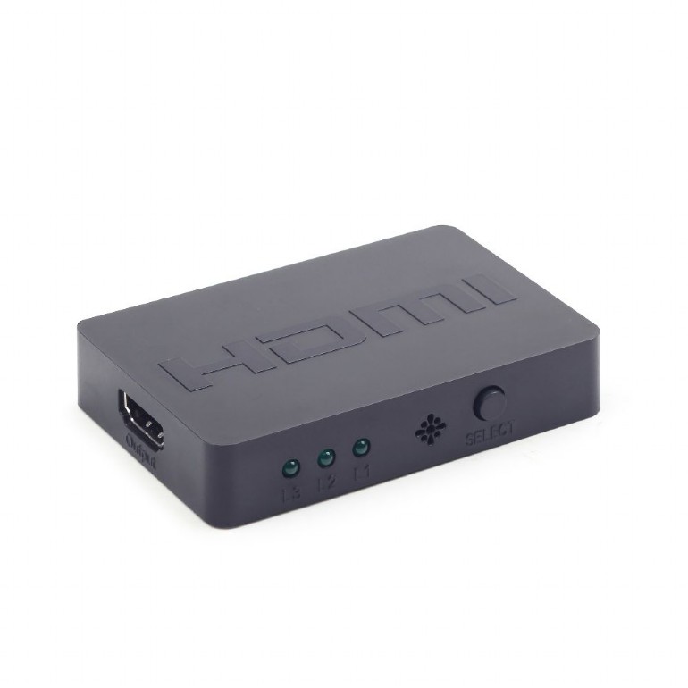 Gembird SWITCH video, switch 3 device la 1 Monitor, conector 1: HDMI (M) x 3; conector, DSW-HDMI-34