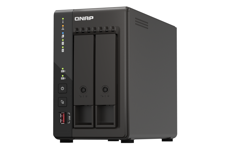 Qnap NAS 253E 2BAY 2.6GHZ TWR SATA, TS-253E-8G