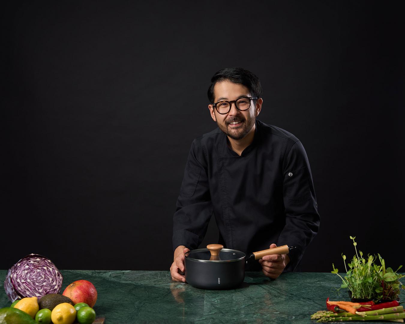 HEINNER CASEROLA ALUMINIU + CAPAC 20X9.5 CM, 2.7L, RIKITO WATANABE, SAMURAI GOURMET, HR-SNT-C20 - imagine 7