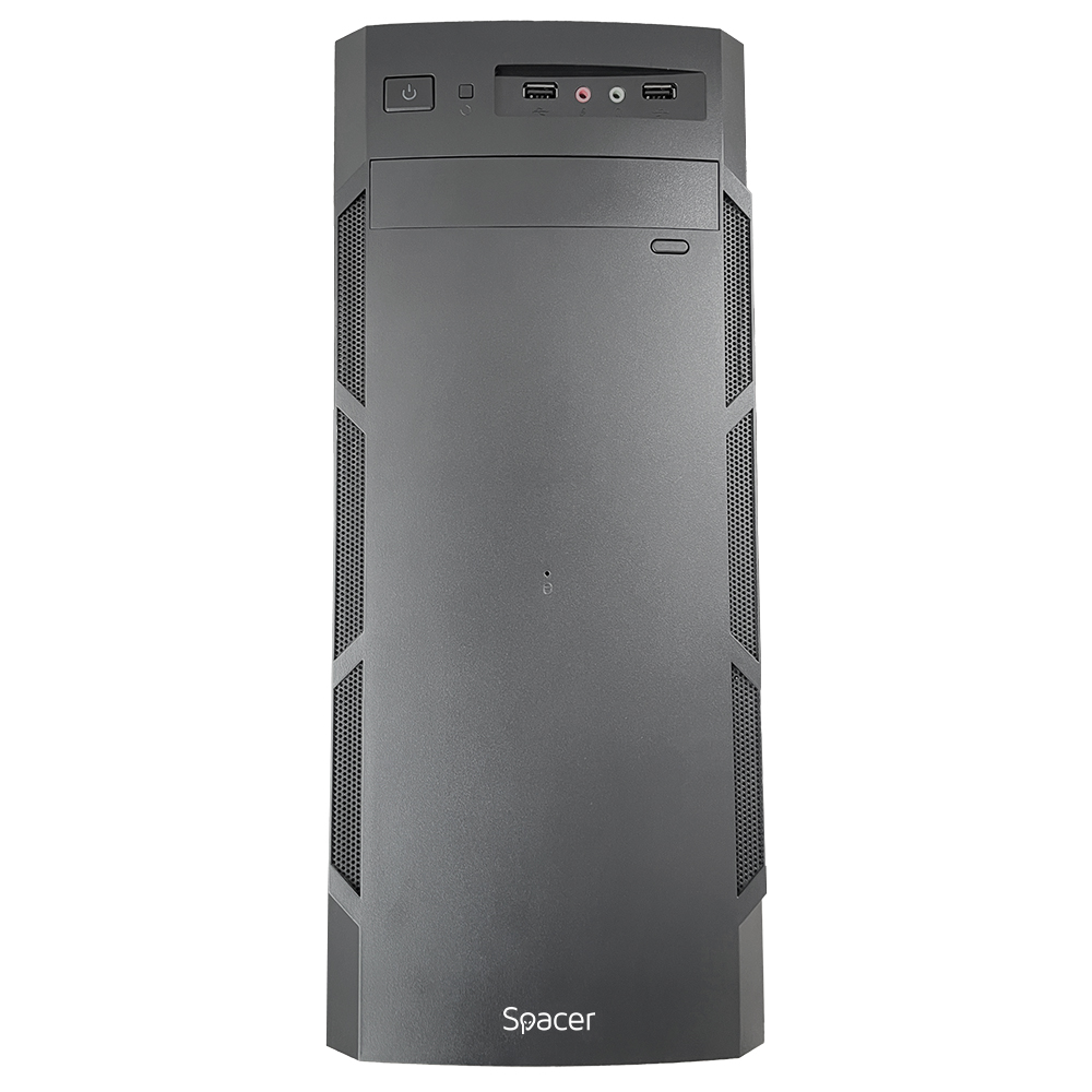 SPACER CARCASA, Middle Tower, ATX, "KRYPTON", fara sursa, USB 2.0 x 2, Jack 3.5mm x 2, SPC-KRYPTON - imagine 6